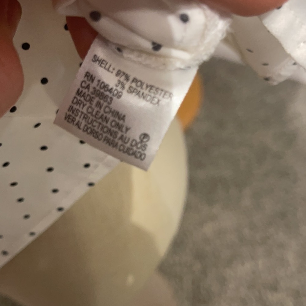 Tahari Polka Dot Ruffle Blouse - Picture 6 of 6